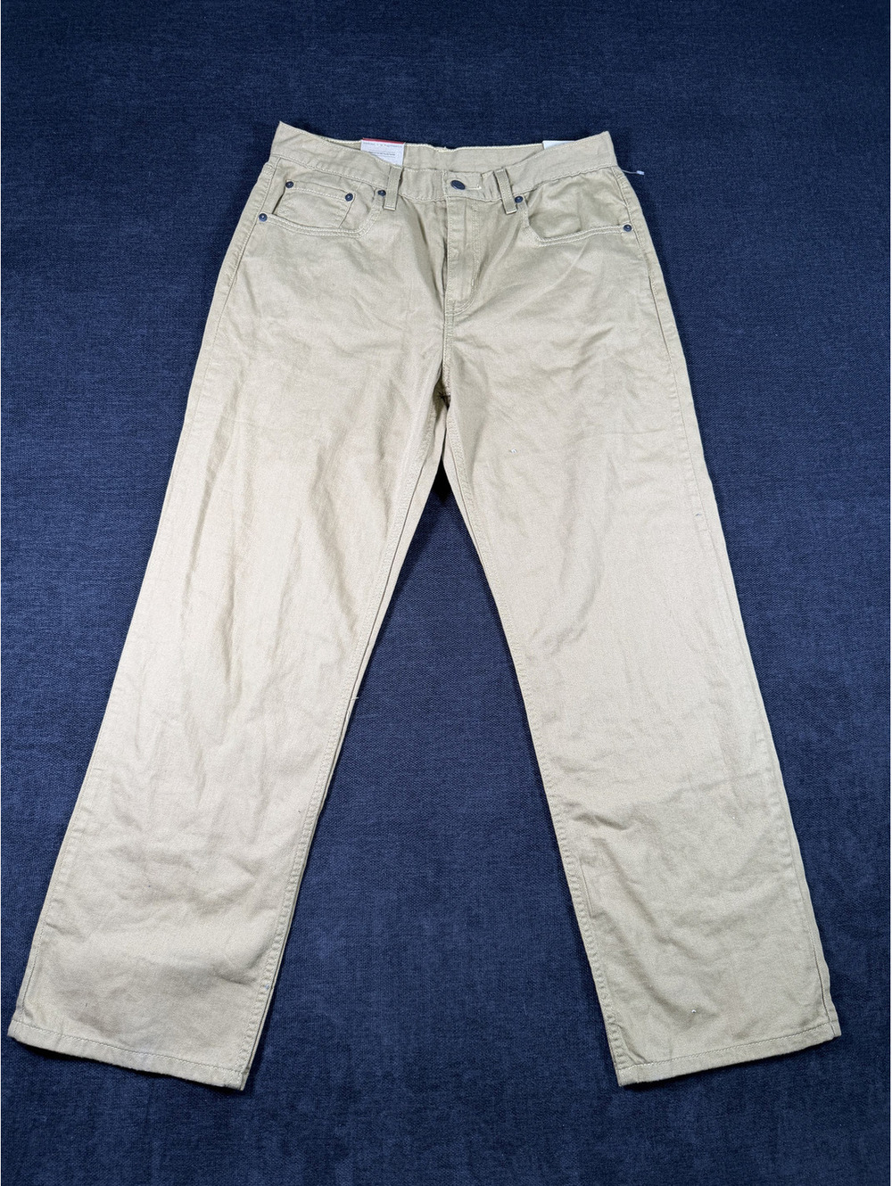 Levi Strauss & Co. Beige Cotton Straight Leg Men's Jeans, Size 30x30